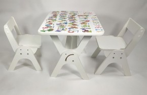 Детский растущий стол-парта и два стула Я САМ "Умка-Дуо" (Алфавит) в Казани - kazan.mebel-74.com | фото