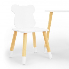 Комплект детской мебели стол и два стула Мишутка (Белый/Белый/Береза) в Казани - kazan.mebel-74.com | фото