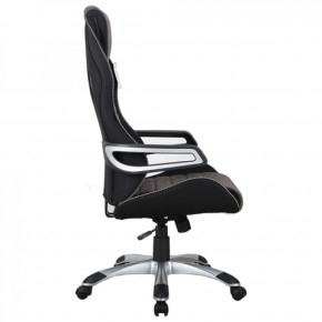 Кресло компьютерное BRABIX Techno GM-002 (ткань) черное/серое, вставки белые (531815) в Казани - kazan.mebel-74.com | фото