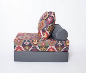 Кресло-кровать-пуф бескаркасное Прайм (мехико серый-графит) в Казани - kazan.mebel-74.com | фото