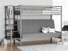 Кровать двухъярусная с диваном "Мадлен-3" (Серый/Серый) в Казани - kazan.mebel-74.com | фото