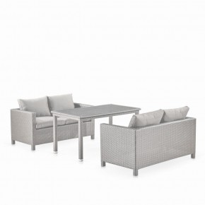 Обеденный комплект плетеной мебели с диванами T256C/S59C-W85 Latte в Казани - kazan.mebel-74.com | фото