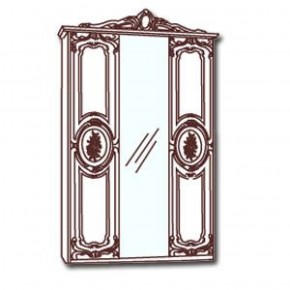 Шкаф 3-х дверный с зеркалами (01.143) Роза (беж) в Казани - kazan.mebel-74.com | фото