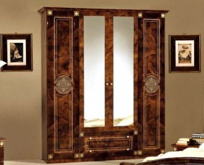 Шкаф 4-х дверный с зеркалами (02.144) Рома (орех) в Казани - kazan.mebel-74.com | фото