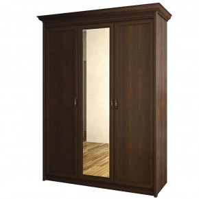 Шкаф для одежды 3-дверный с зеркалом №671 Флоренция Дуб оксфорд в Казани - kazan.mebel-74.com | фото
