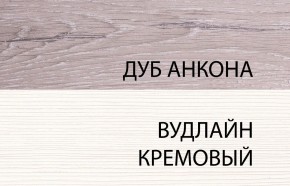 Шкаф-витрина 2V2D, OLIVIA, цвет вудлайн крем/дуб анкона в Казани - kazan.mebel-74.com | фото